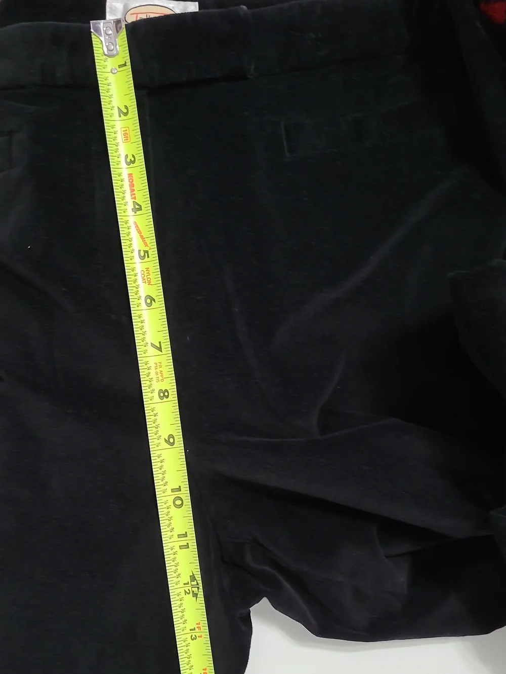 Talbots Black Velvet Pants size 14